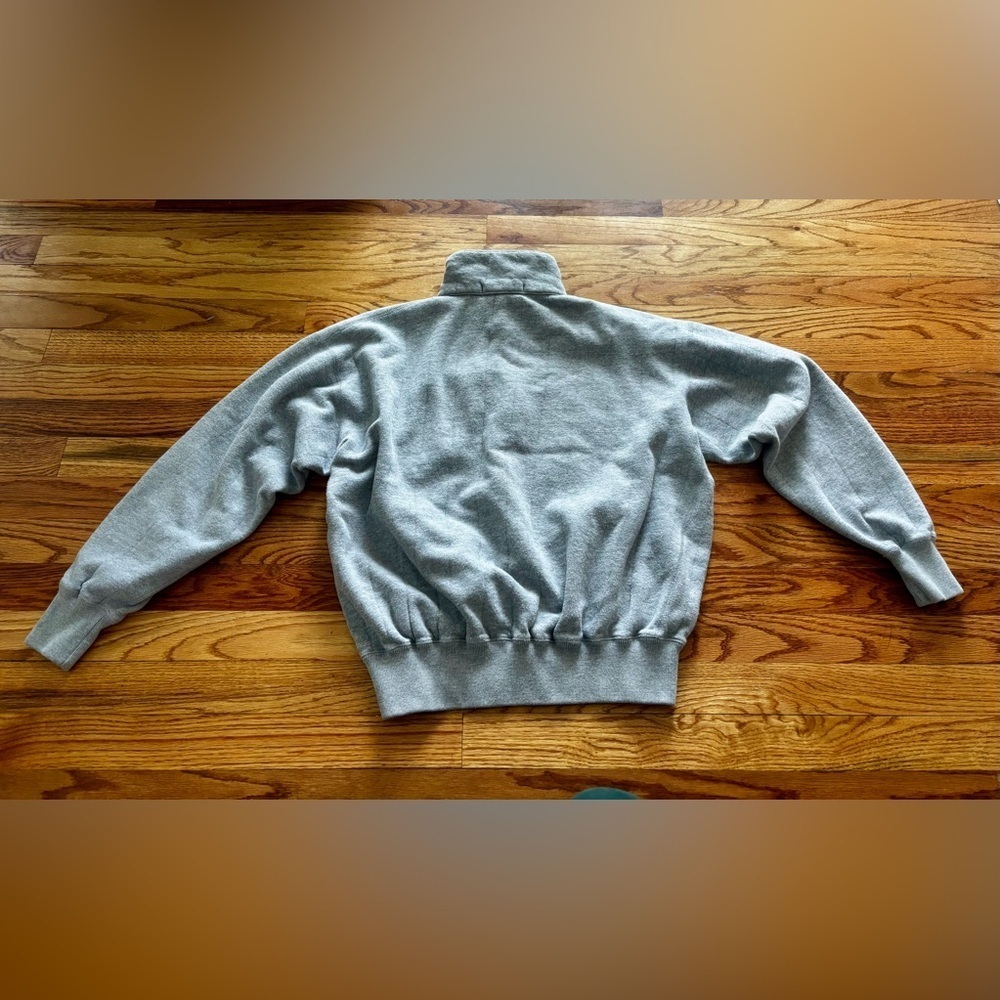 Ralph Lauren Gray Mock Neck Sweatshirt - Medium - Tennis Creat - Picture 8 of 8